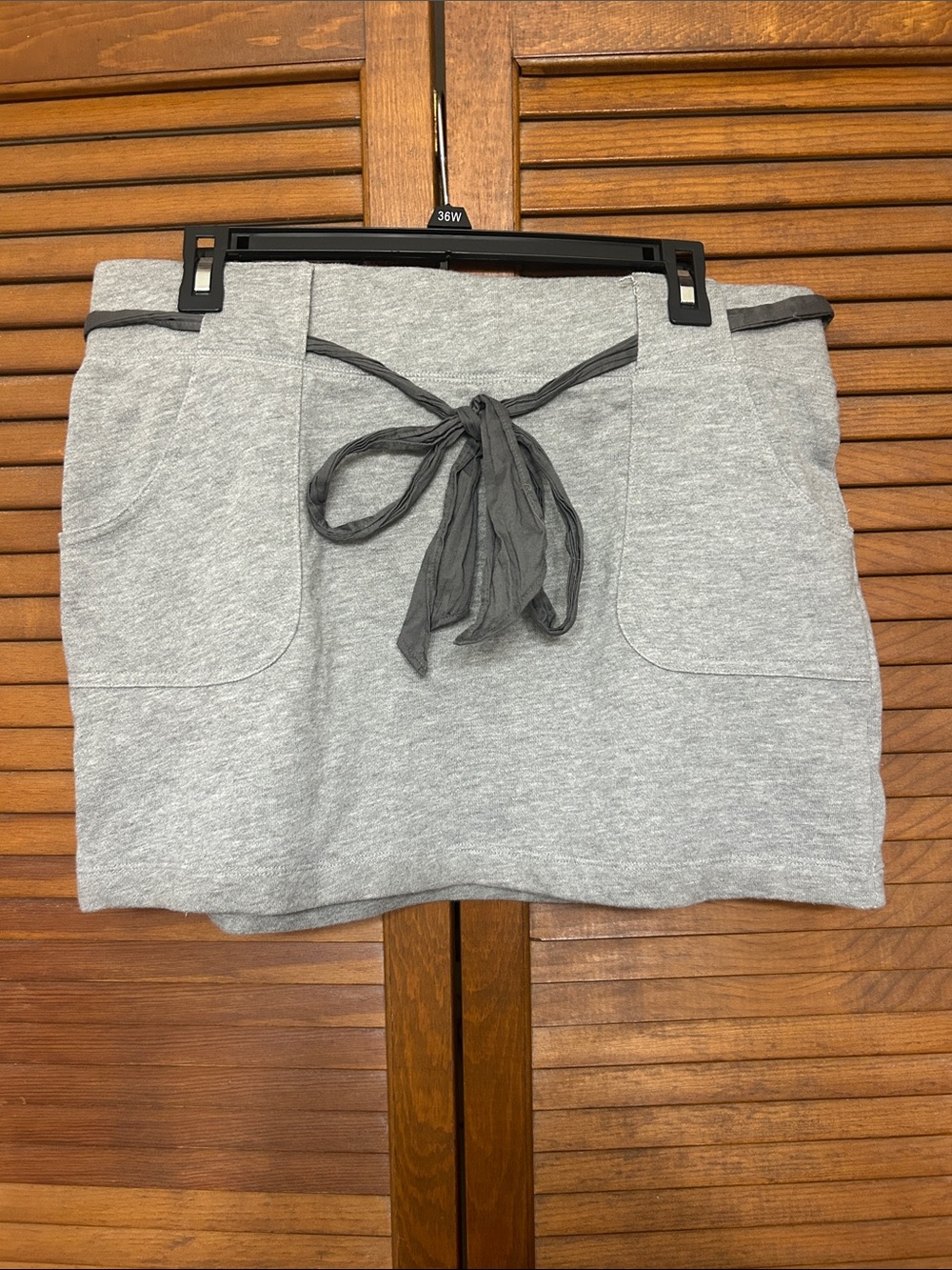 Merona Gray Drawstring Waist Skirt